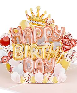 Birthday Balloons Pop Up Card
