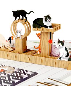 Cat Tree Pop Up Card
